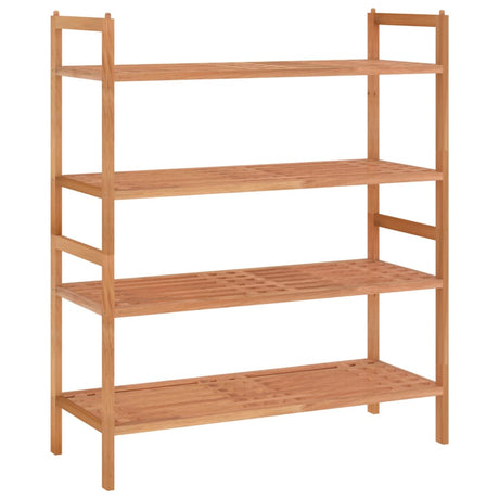 Racks de chaussures Vidaxl 2 PCS 69x27x41 cm Bois de noyer massif