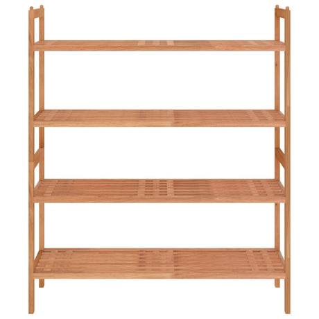 Racks de chaussures Vidaxl 2 PCS 69x27x41 cm Bois de noyer massif