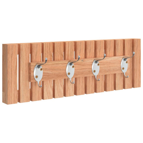 Rack de manteau mural Vidaxl 42x8,5x14 cm en bois de noyer massif