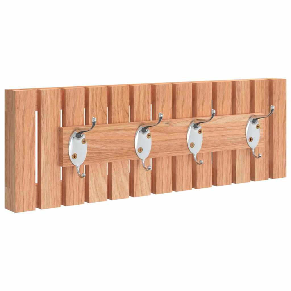 Rack de manteau mural Vidaxl 42x8,5x14 cm en bois de noyer massif