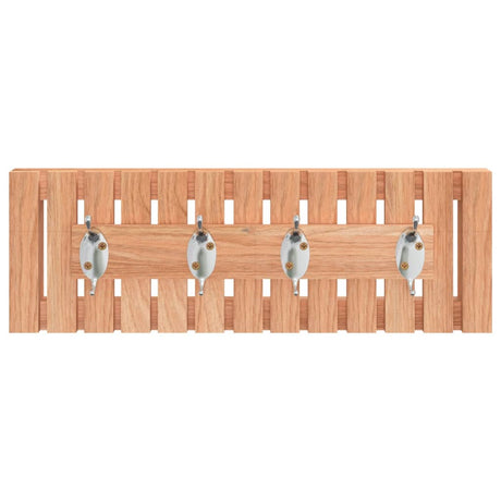 Rack de manteau mural Vidaxl 42x8,5x14 cm en bois de noyer massif