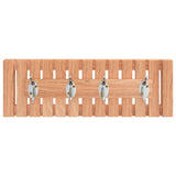 Rack de manteau mural Vidaxl 42x8,5x14 cm en bois de noyer massif