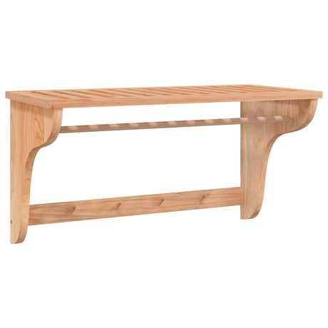 Rack de serviette Vidaxl 60x30x35 cm en bois de noyer massif