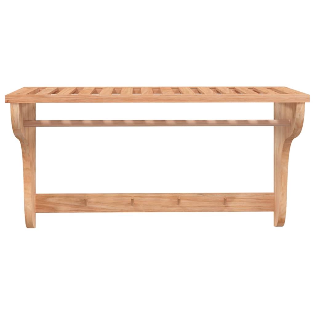 Rack de serviette Vidaxl 60x30x35 cm en bois de noyer massif
