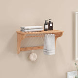 Rack de serviette Vidaxl 60x30x35 cm en bois de noyer massif