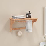 Rack de serviette Vidaxl 60x30x35 cm en bois de noyer massif