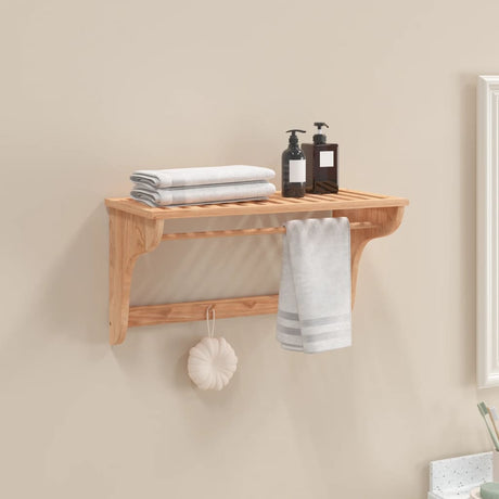 Rack de serviette Vidaxl 60x30x35 cm en bois de noyer massif