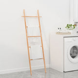 Échelle de serviette Vidaxl 170 cm en bois de noyer massif