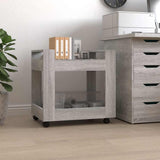 Vidaxl bureaukastje 60x45x60 cm bewerkt hout grijs sonoma eikenkleurig