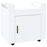 Vidaxl bureaukastje 60x45x60 cm bewerkt hout hoogglans wit