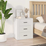 Vidaxl nachtkastje 50x36x60 cm bewerkt hout wit