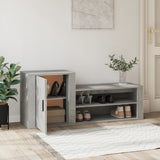 Armoire à chaussures Vidaxl 130x35x54 cm Prix de béton en bois transformé