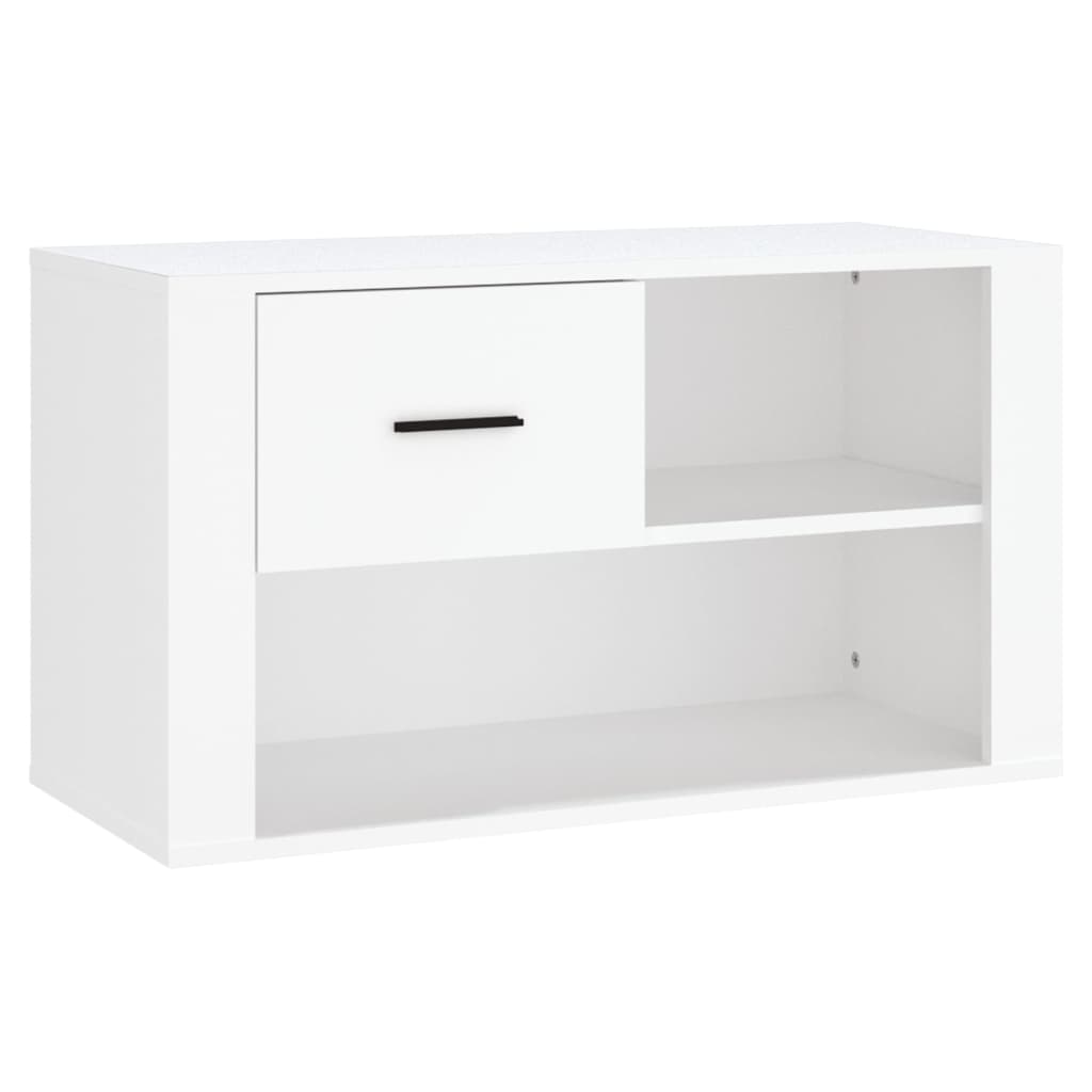 Bidaxl skoskåp 80x35x45 cm prowserted Wood White