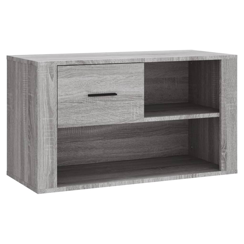 Vidaxl schoenenkast 80x35x45 cm bewerkt hout grijs sonoma