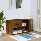 Armoire à chaussures Vidaxl 80x35x45 cm Couleur de chêne brun en bois propriété