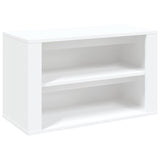 Vidaxl Shoe Rack 75x35x45 cm bearbetat trävitt