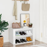 Rack à chaussures Vidaxl 75x35x45 cm Bois de bois de bois haute brillant
