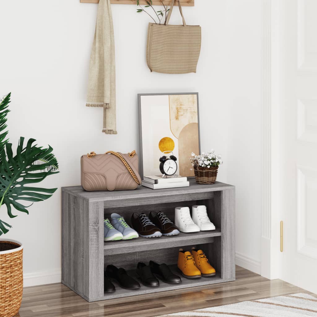 Stojak na buty vidaxl 75x35x45 cm Wood Grey Sonoma Oak Kolor