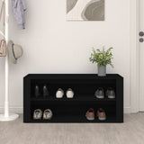 Rack à chaussures Vidaxl 100x35x45 cm Bois de bois