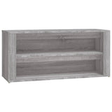 Rack à chaussures Vidaxl 100x35x45 cm en bois coupé gris sonoma chêne couleur