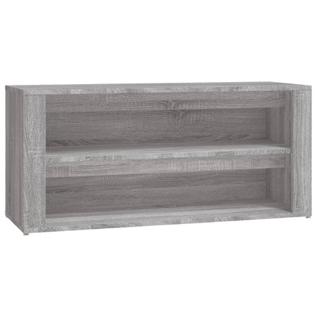 Rack à chaussures Vidaxl 100x35x45 cm en bois coupé gris sonoma chêne couleur