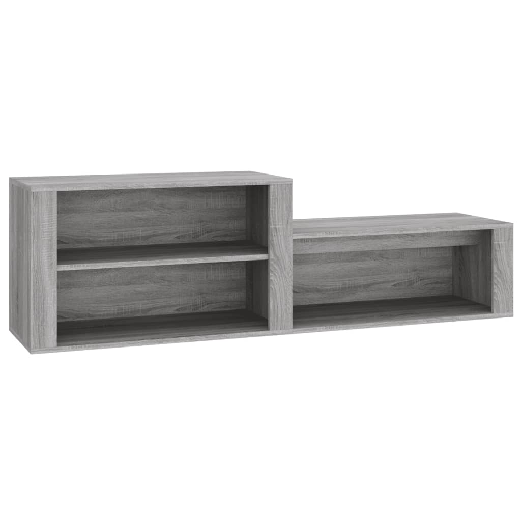 VIDAXL -Schuhschrank 150x35x45 cm propertiertes Holzgrau Sonoma