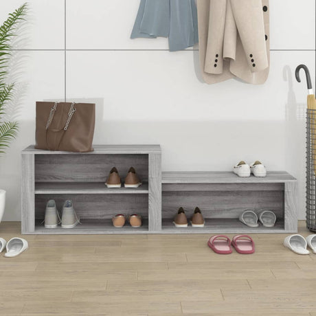 Vidaxx armoire à chaussures 150x35x45 cm bois fini gris sonoma