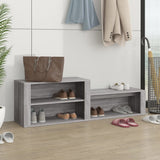 Vidaxx armoire à chaussures 150x35x45 cm bois fini gris sonoma