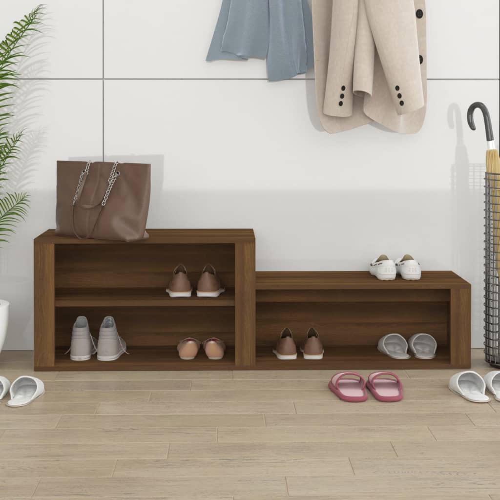 VidaXL shoe cabinet 150x35x45 cm Cut wood brown oak color