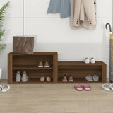 Armoire à chaussures Vidaxl 150x35x45 cm Couleur de chêne brun coupé en bois coupé