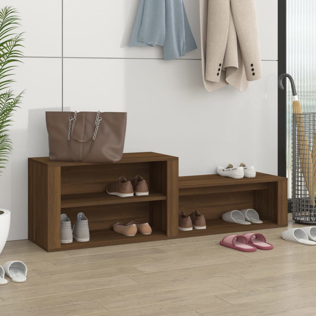 VidaXL shoe cabinet 150x35x45 cm Cut wood brown oak color