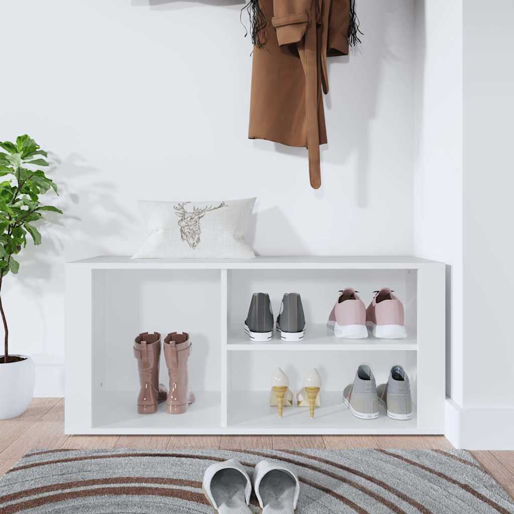 Armoire à chaussures vidaxl 100x35x45 cm en bois de bois propriété