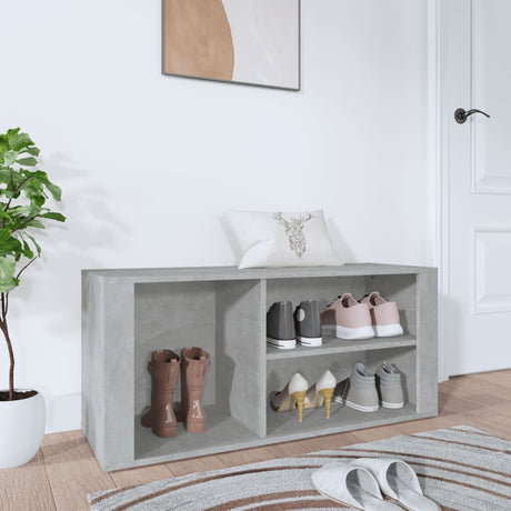 Vidaxx meuble à chaussures 100x35x45 cm bois d'ingénierie gris béton