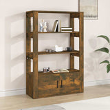 Vidaxl dressoir 80x30x119,5 cm bewerkt hout gerookt eikenkleurig