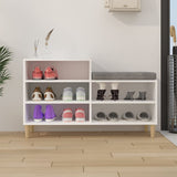 Vidaxl Cabinet da scarpe 102x36x60 cm Bianco in legno