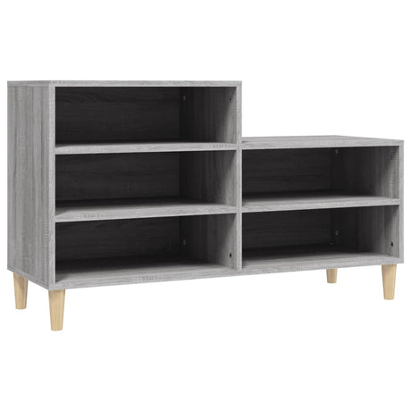 Armoire à chaussures Vidaxl 102x36x60 cm en bois de bois de sonoma gris