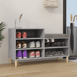 Armoire à chaussures Vidaxl 102x36x60 cm en bois de bois de sonoma gris