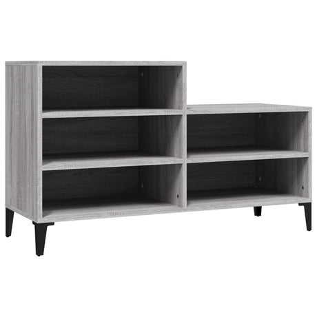 Armoire à chaussures Vidaxl 102x36x60 cm en bois de bois de sonoma gris