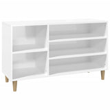 Armoire à chaussures Vidaxl 102x36x60 cm en bois de bois haut blanc