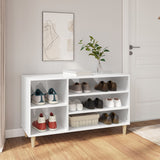 Armoire à chaussures Vidaxl 102x36x60 cm en bois de bois haut blanc