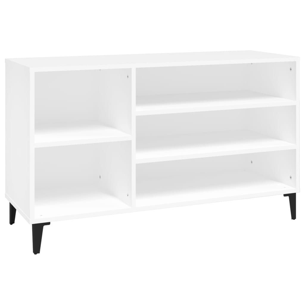 Vidaxl Cabinet da scarpe 102x36x60 cm Bianco in legno