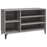 Armoire à chaussures Vidaxl 102x36x60 cm en bois de bois de sonoma gris