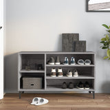 Armoire à chaussures Vidaxl 102x36x60 cm en bois de bois de sonoma gris