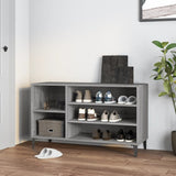 Armoire à chaussures Vidaxl 102x36x60 cm en bois de bois de sonoma gris