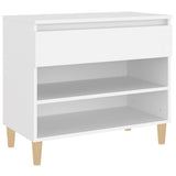 Armoire à chaussures Vidaxl 70x36x60 cm Bois de bois de propriété