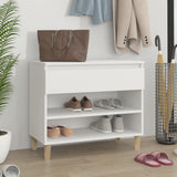 Armoire à chaussures Vidaxl 70x36x60 cm Bois de bois de propriété