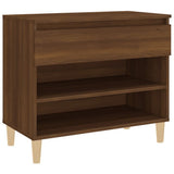 Armoire à chaussures Vidaxl 70x36x60 cm Couleur de chêne marron en bois transformé
