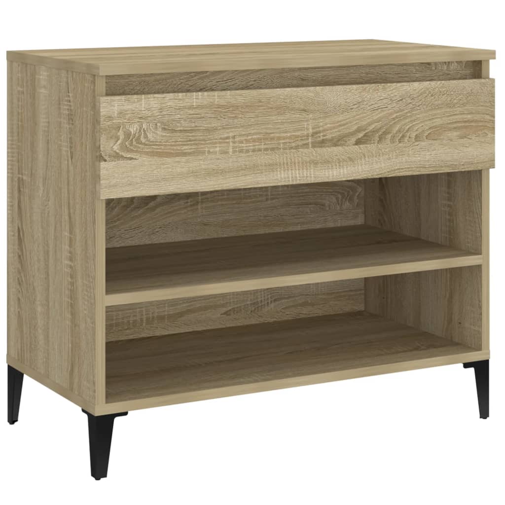 Vidaxl Cabinet da scarpe 70x36x60 cm Colore in legno in legno Sonoma