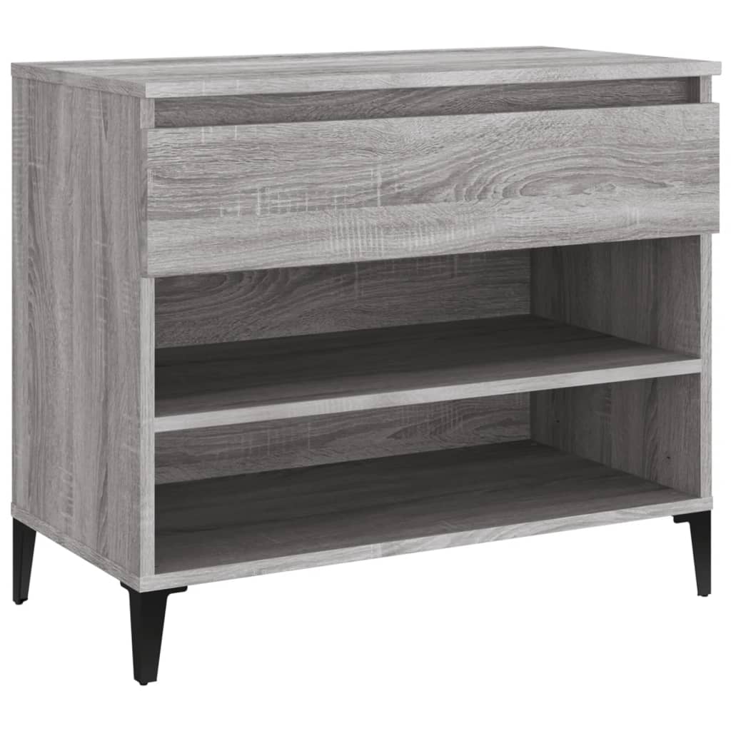 Vidaxl Cabinet da scarpe 70x36x60 cm Properpata Sonoma Grey