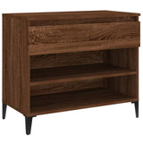 Armoire à chaussures Vidaxl 70x36x60 cm Couleur de chêne marron en bois transformé